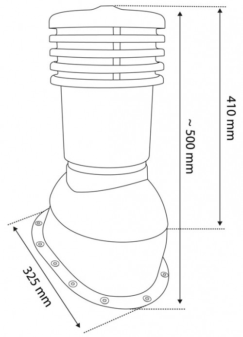 Coloana aerisire sanitara Evotek O