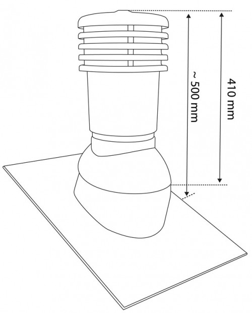 Coloana aerisire sanitara Evotek Universala