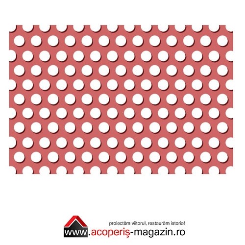 Tabla perforata aluminiu colorat